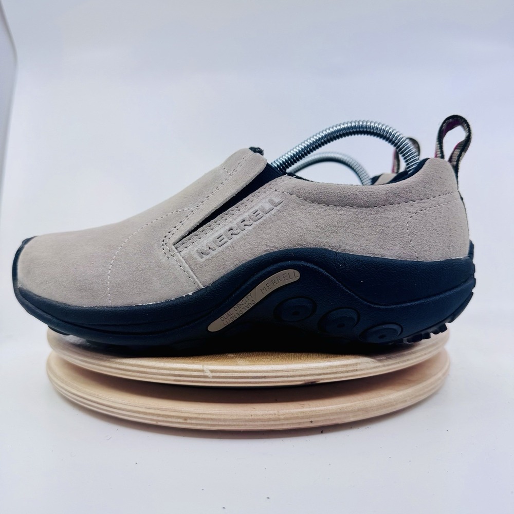 Merrell Jungle Moc Womens 7.5 Taupe Suede Slip On Casual Shoes J60802